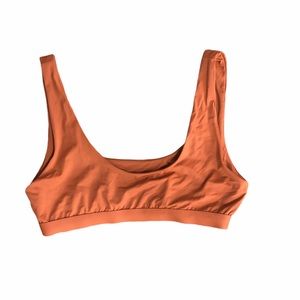 Size large Dippin Daisy rust colored bikini top